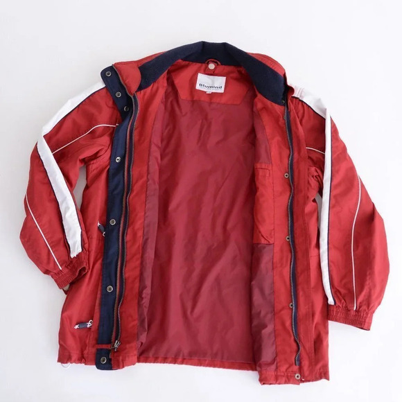 Blumind Vintage '90s Red Nylon Water Resistant Lined Jacket Large - Picture 15 of 16